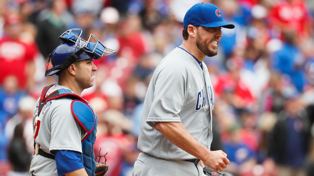 Chicago Cubs' Joe Maddon reacts to Cincinnati Reds' sweep at GABP