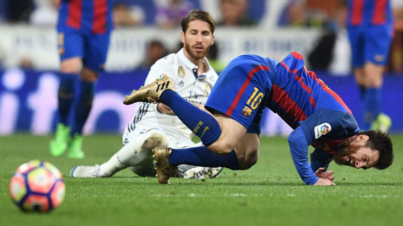 Real Madrid's Sergio Ramos dealt one-match ban for Lionel Messi challenge -  ESPN