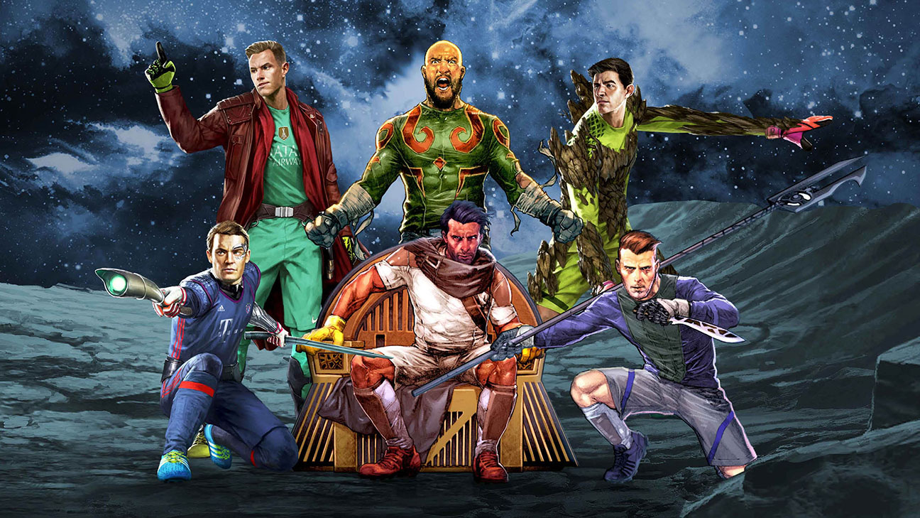 Guardians Of The Galaxy Meets Tim Howard David De Gea Manuel Neuer Gigi Buffon Thibaut Courtois Marc Andre Ter Stegen