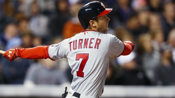Nationals' Trea Turner hits for cycle against Rockies