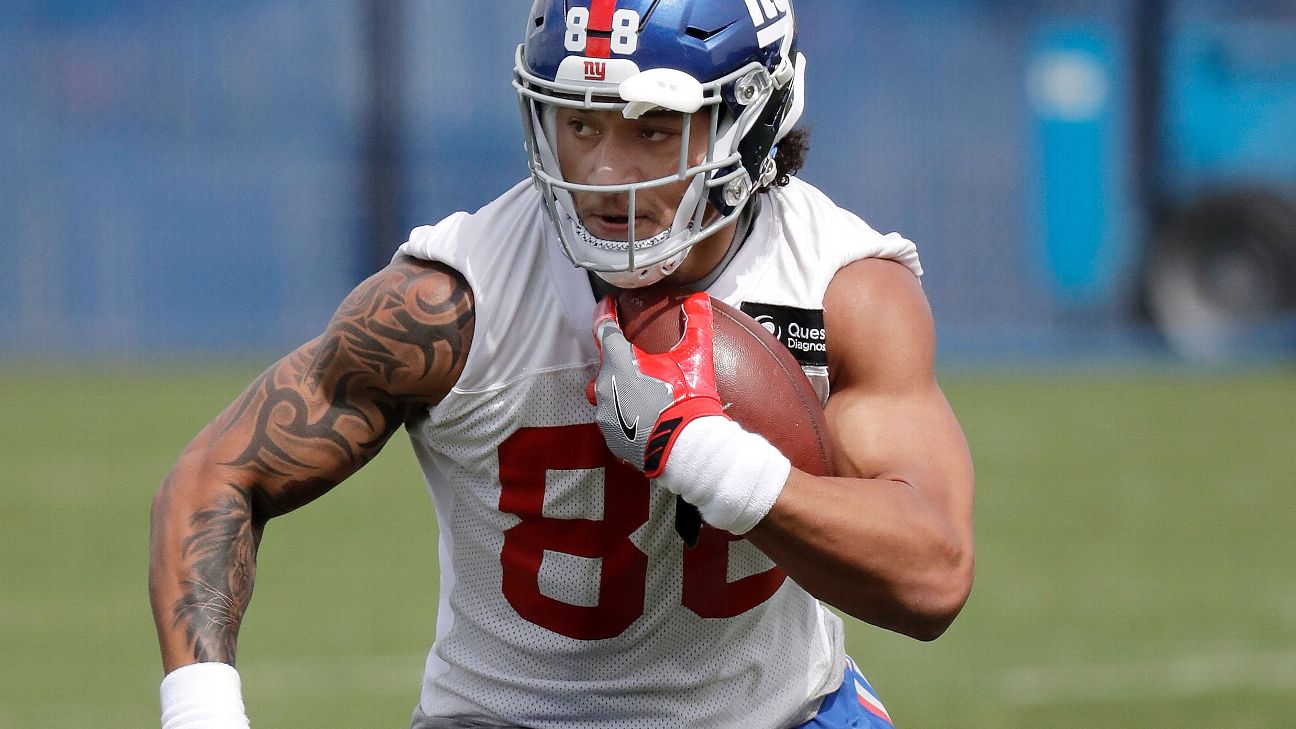 Evan Engram: 'Working in silence' as blocker, making noise for Giants