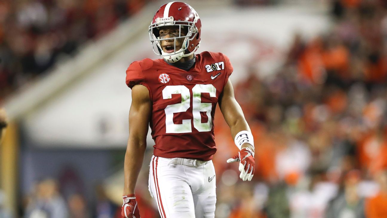 Former Alabama Crimson Tide Defensive Back Marlon Humphrey in the NFL with  the Baltimore Ravens