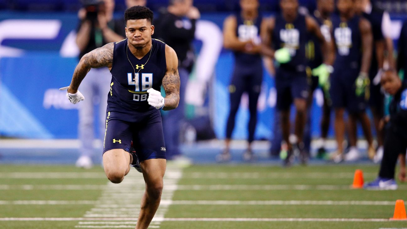 Teez Tabor slow? 'I'm trying out for the NFL, not the Olympics