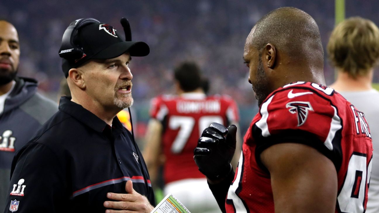 Atlanta Falcons not ready to re-sign Dwight Freeney just yet - Atlanta  Falcons Blog- ESPN