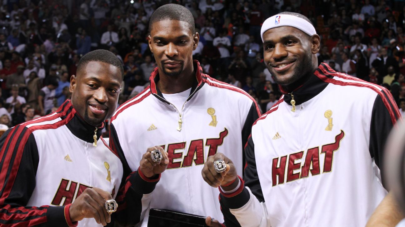 Big 3 Miami Heat James Wade & Bosh NBA