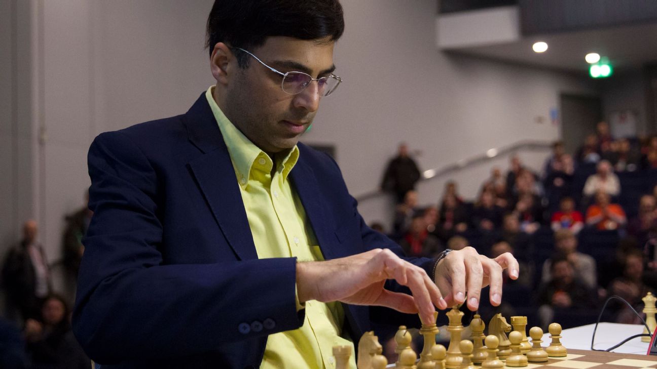 Viswanathan Anand draws with Hikaru Nakamura to stay in joint lead