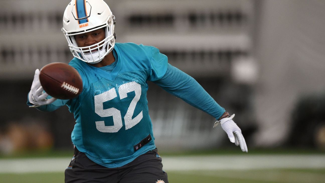 Miami Dolphins Trade Raekwon McMillan to Las Vegas Raiders, Per