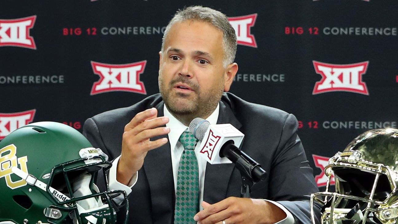 New Baylor football coach Matt Rhule introduced at Ferrell Center