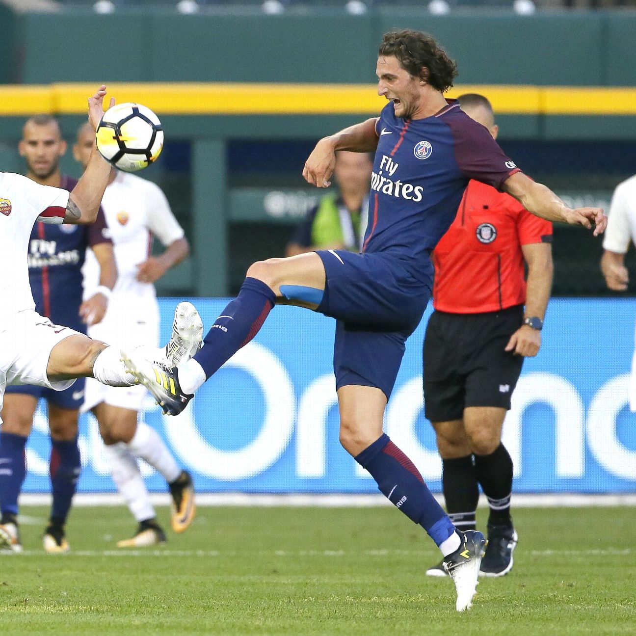 July 19, 2017 - Detroit, Michigan, U.S - during the International Champions  Cup between AS Roma and Paris Saint- Germain at Comerica Park in Detroit,  Michigan. Paris Saint- Germain won the match