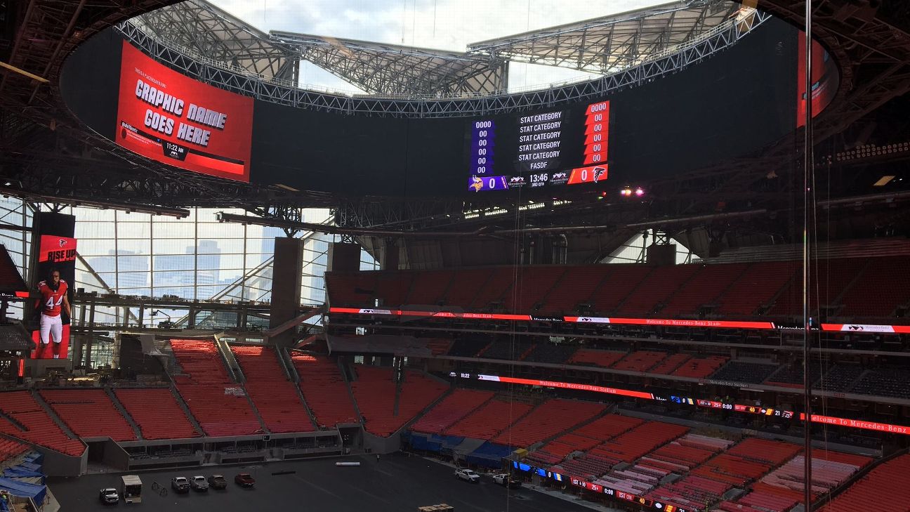 Official: Roof of Mercedes-Benz Stadium won't be ready for Falcons' opener