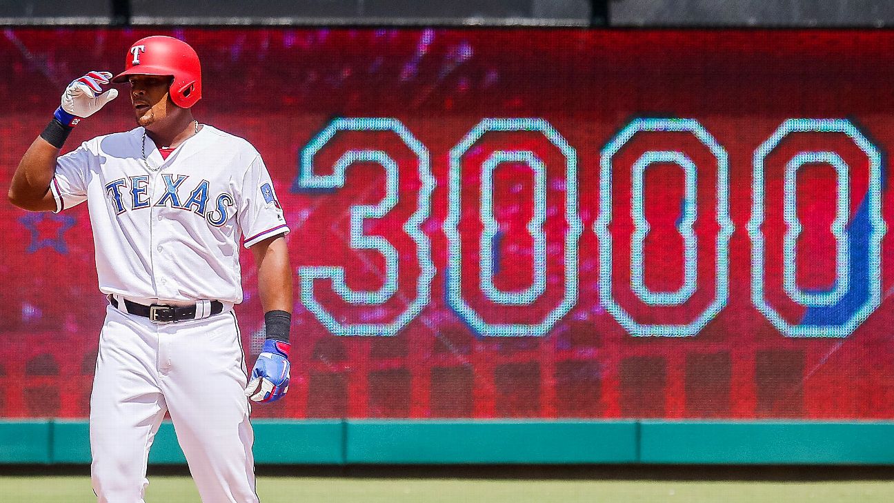 Just because Adrian Beltre reached 3,000 hits doesn't mean you can touch  his head