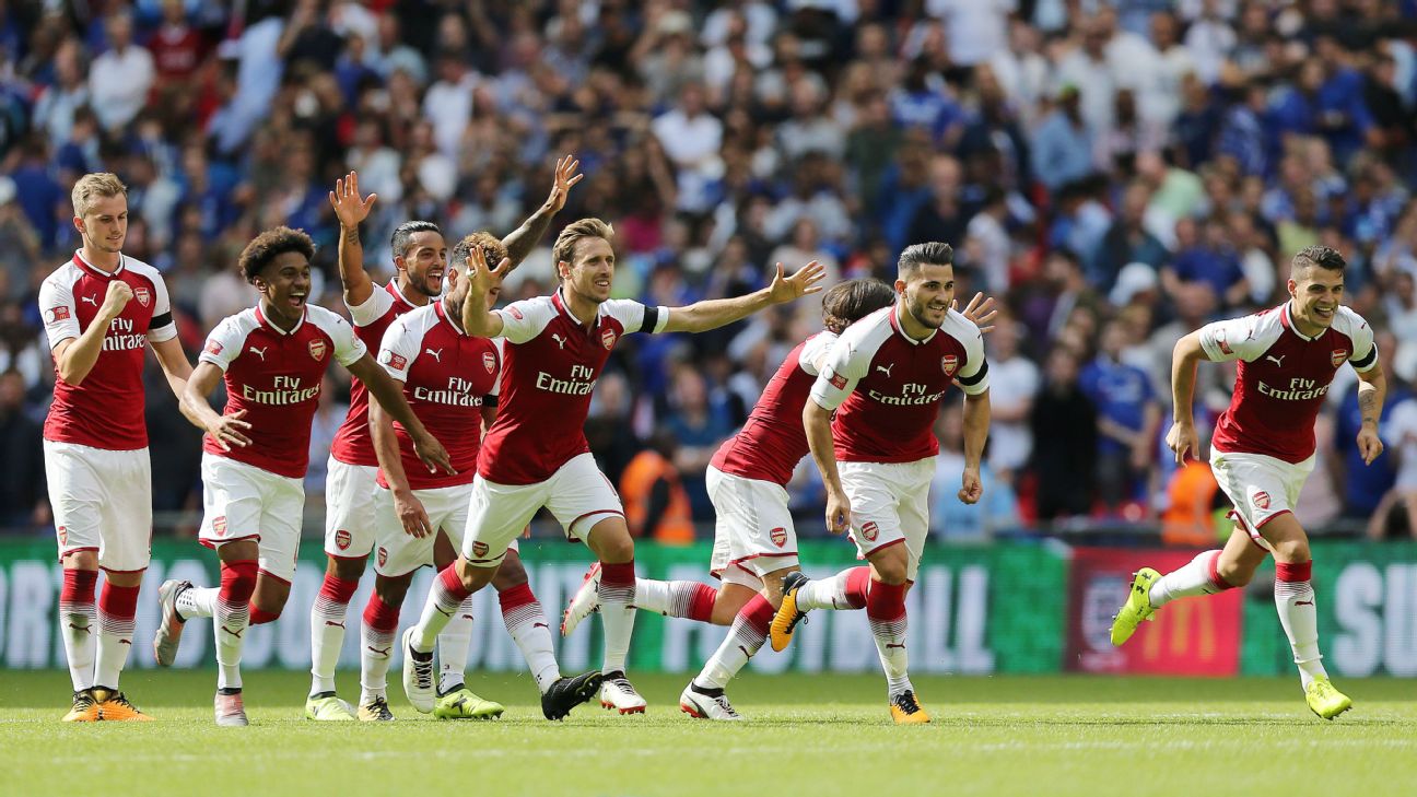 Arsenal 1 Chelsea 1 (Arsenal 4-1 on pens): Gunners win 2017