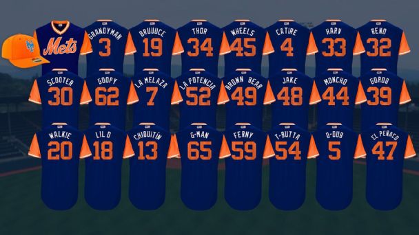 Vote: Which is your favorite Mets Players Weekend nickname? - ABC7 New York