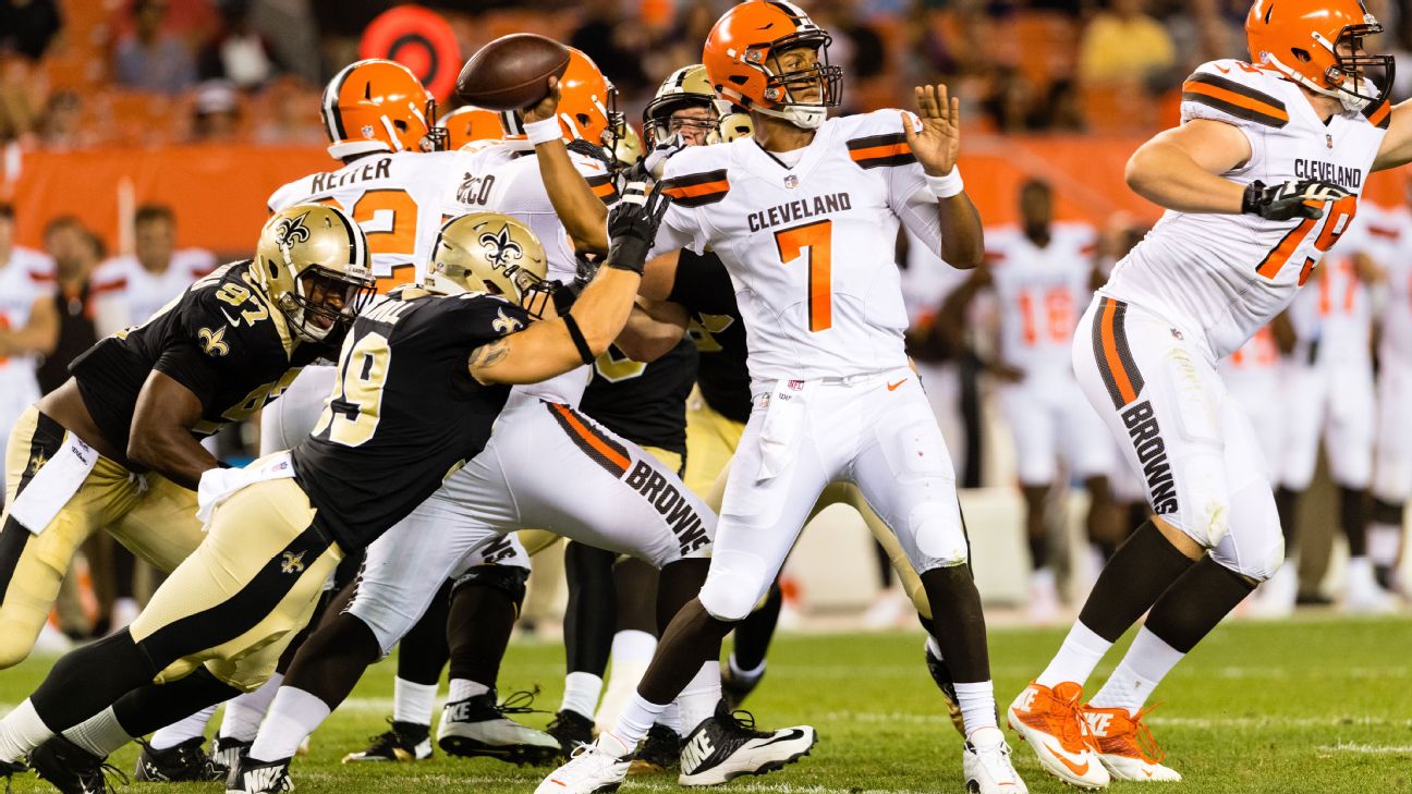 Next challenge for Browns rookie QB Kizer: Ravens defense