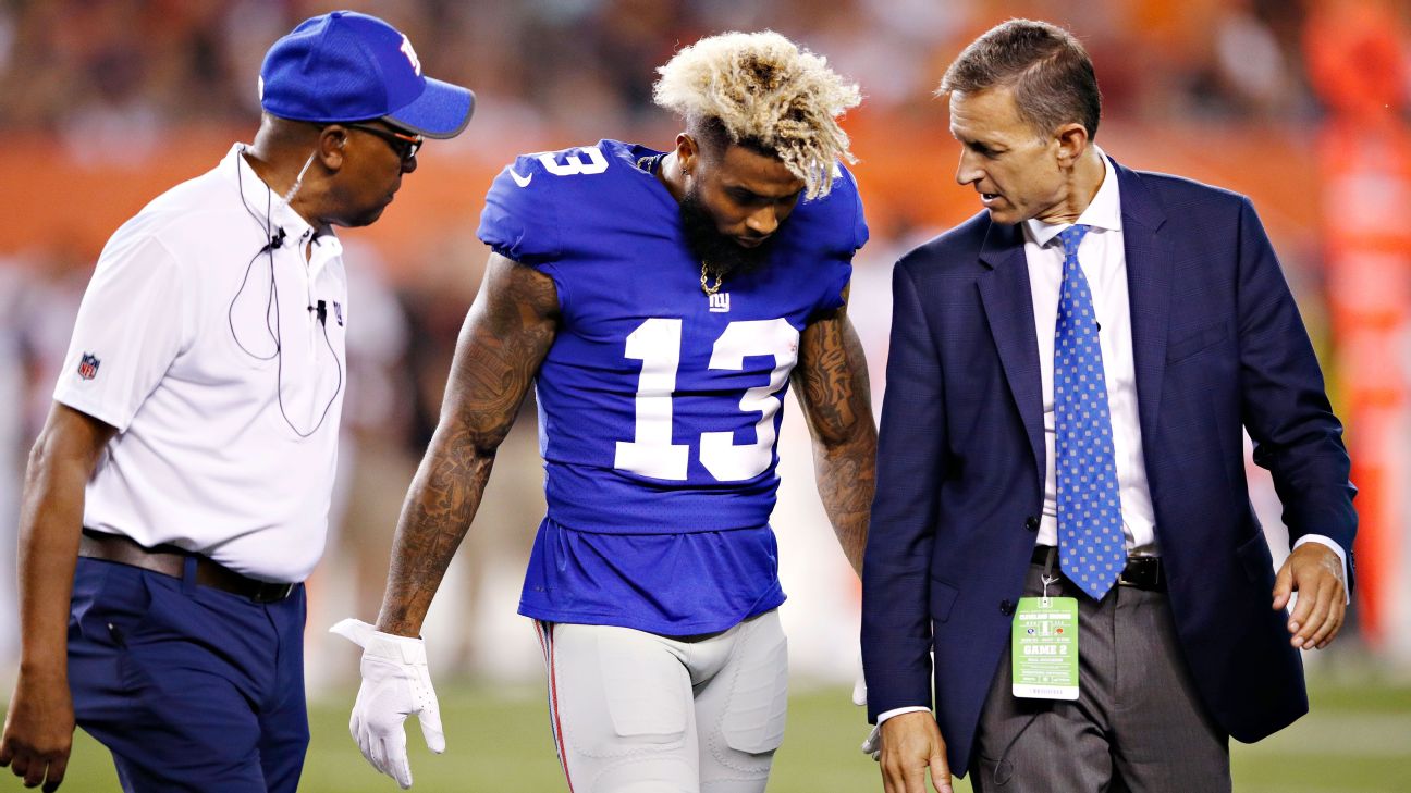 New York Giants news: Odell Beckham Jr. misses practice, could