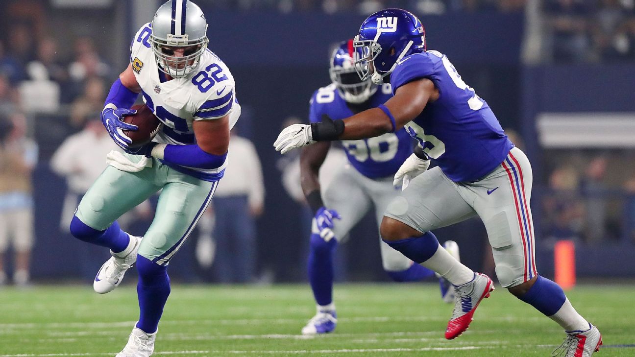 Jason Witten sets record for most receiving yards on Thanksgiving 