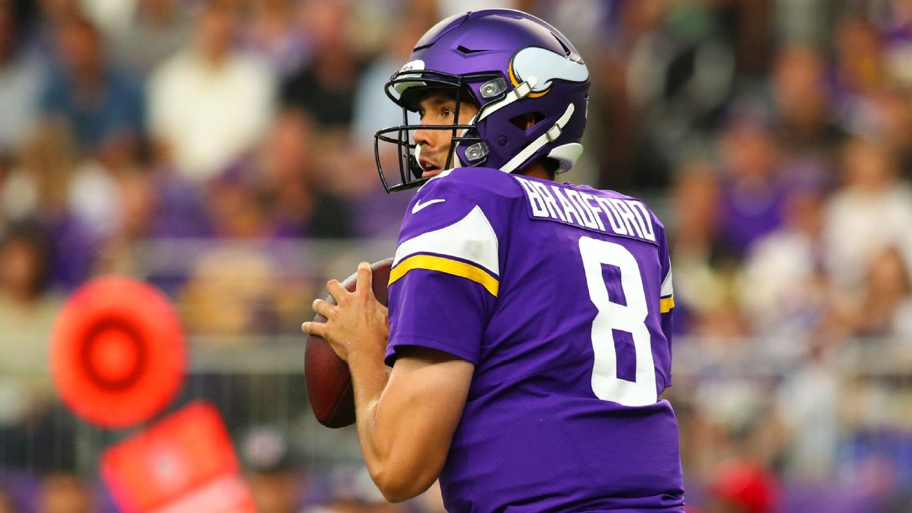 ESPN: Mike Zimmer “Anticipates” Sam Bradford Will Start Monday