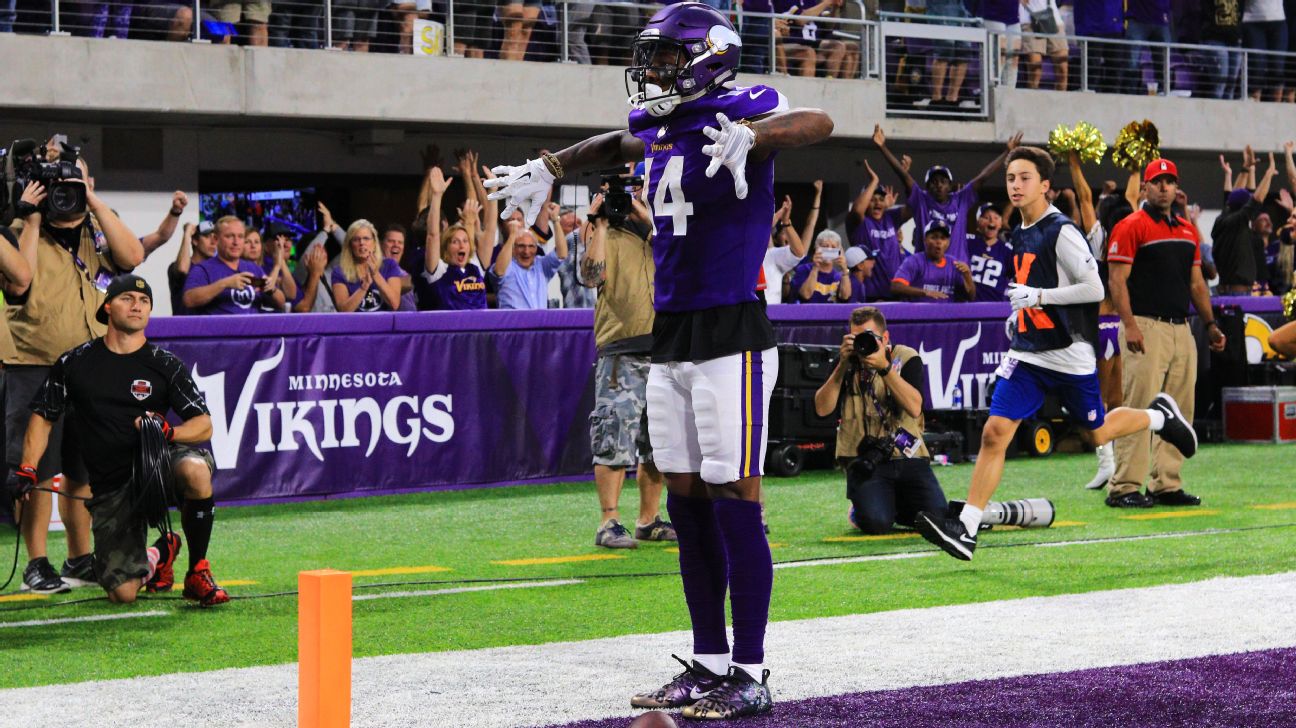 Vikings rookie WR Stefon Diggs explains his touchdown celebration