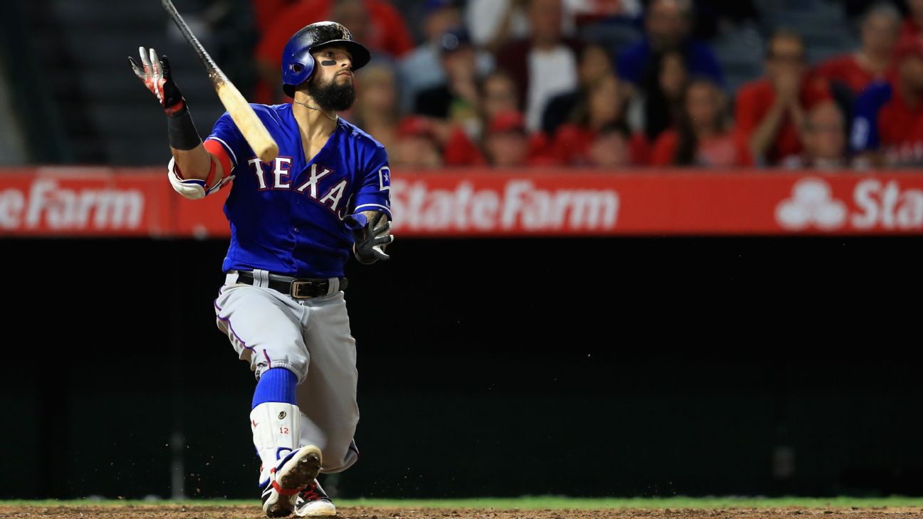 Rougned Odor is on the paternity list. He and his wife welcomed in