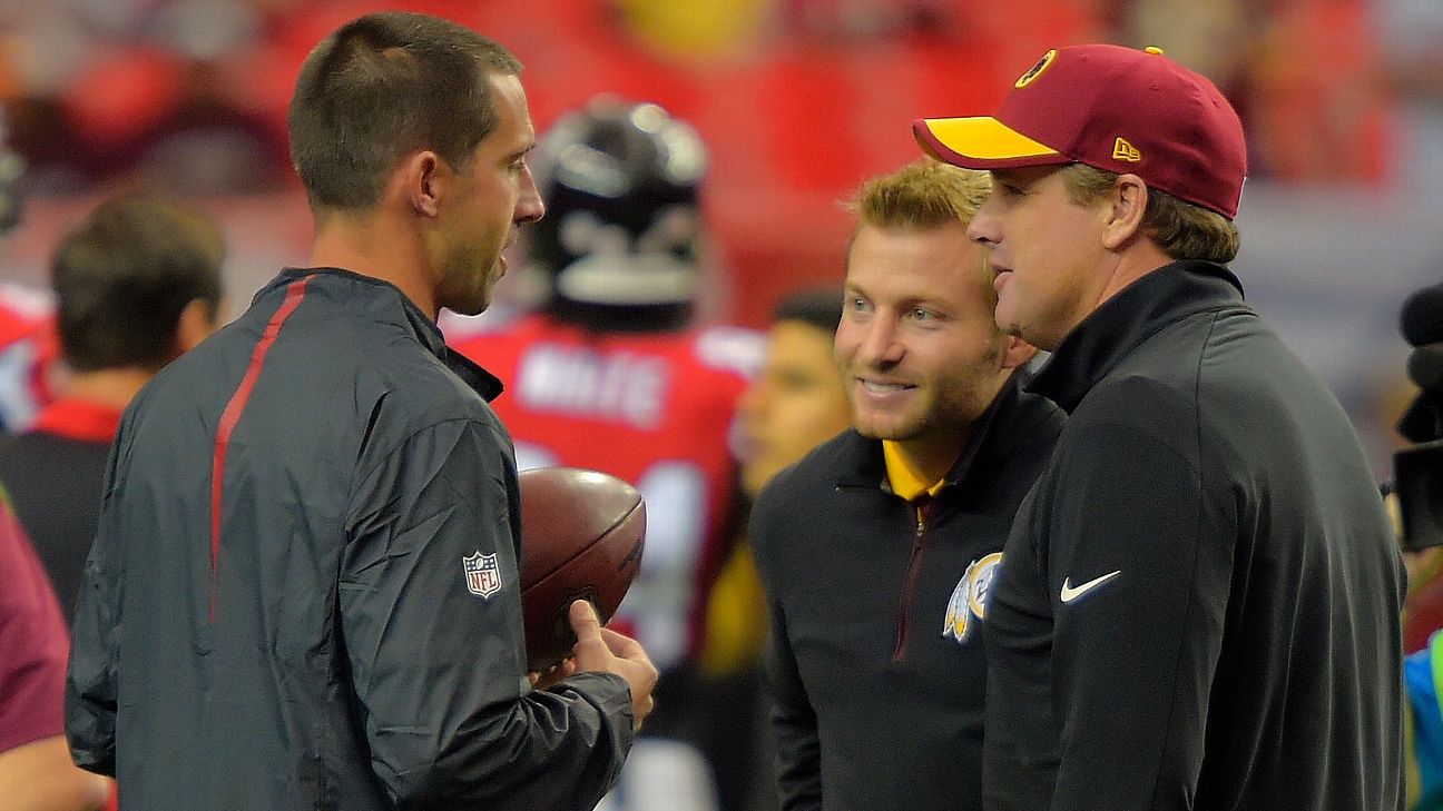 Is Sean McVay a suspect in the case of Kyle Shanahan's stolen 49ers  throwback jersey?