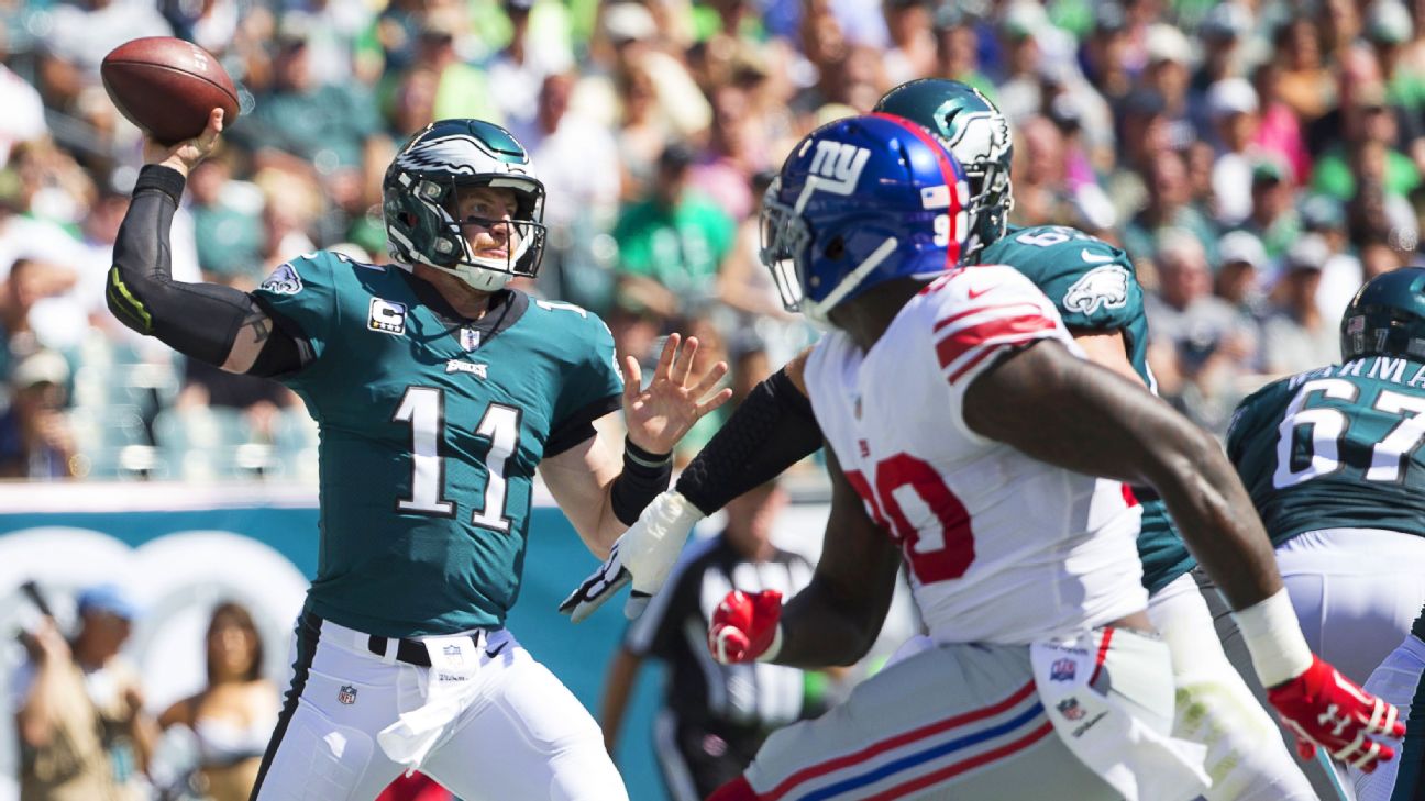 Elliott's 61-yard field goal lifts Eagles over Giants, 27-24