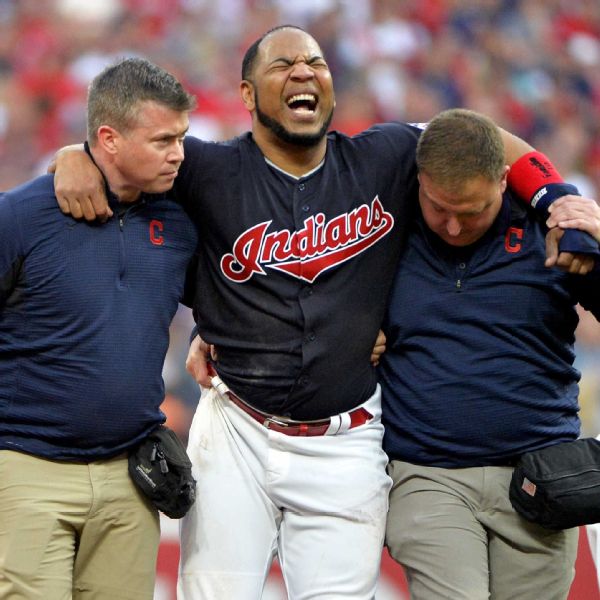 Cleveland Indians slugger Edwin Encarnacion finds his swing