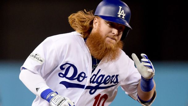 Justin Turner's big night fuels Los Angeles Dodgers to 1-0 ...