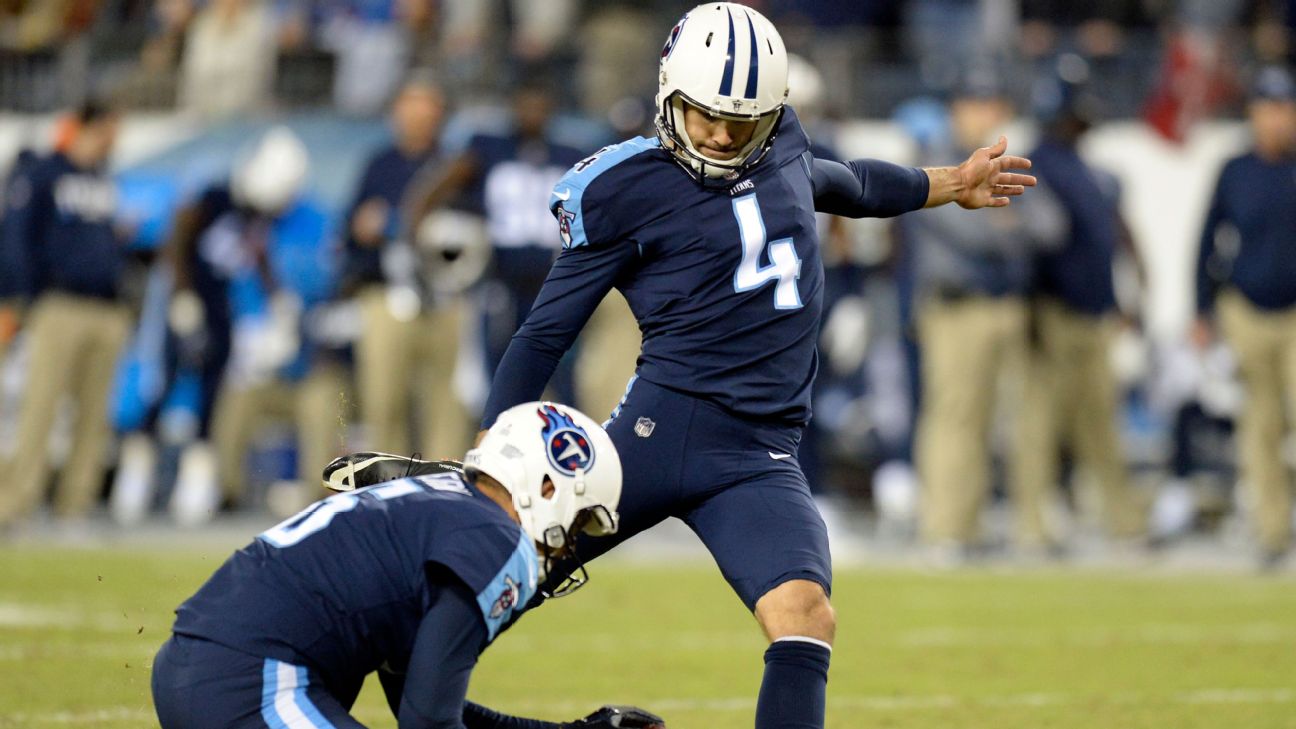 Titans expected to sign kicker Ryan Succop, sources say