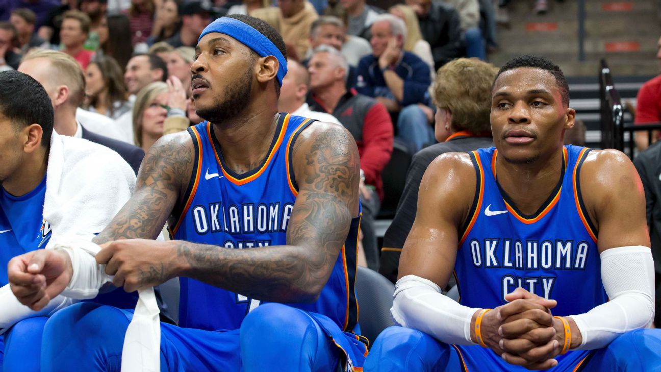 Thunder Trades for Carmelo Anthony, Paul George Give Them Super-Team to  Contend