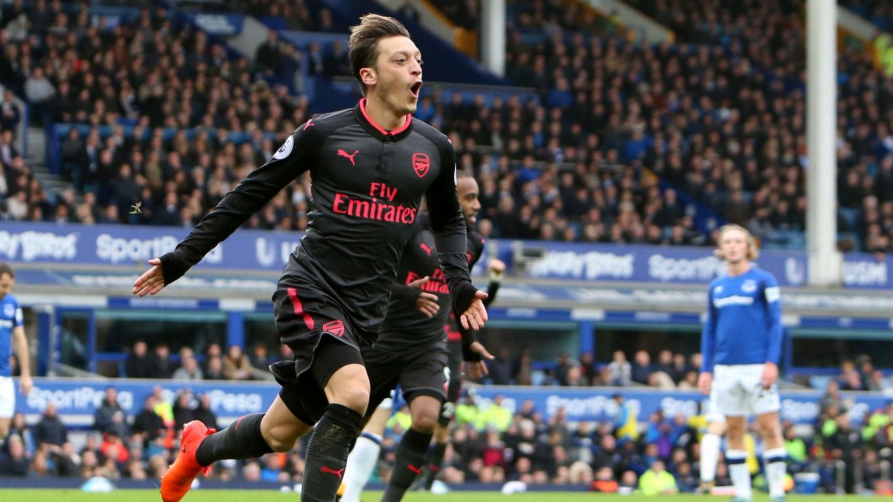 Ozil, man of the match against Everton