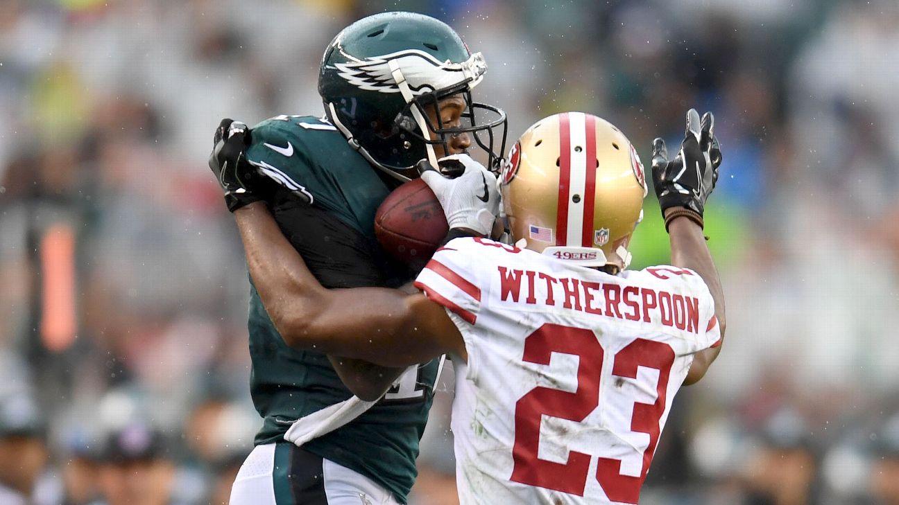 49ers cornerback K'Waun Williams replaces Ahkello Witherspoon on