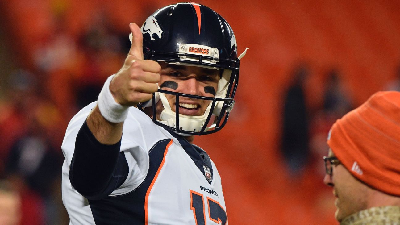 Denver Broncos to start Brock Osweiler against Cincinnati Bengals - ESPN