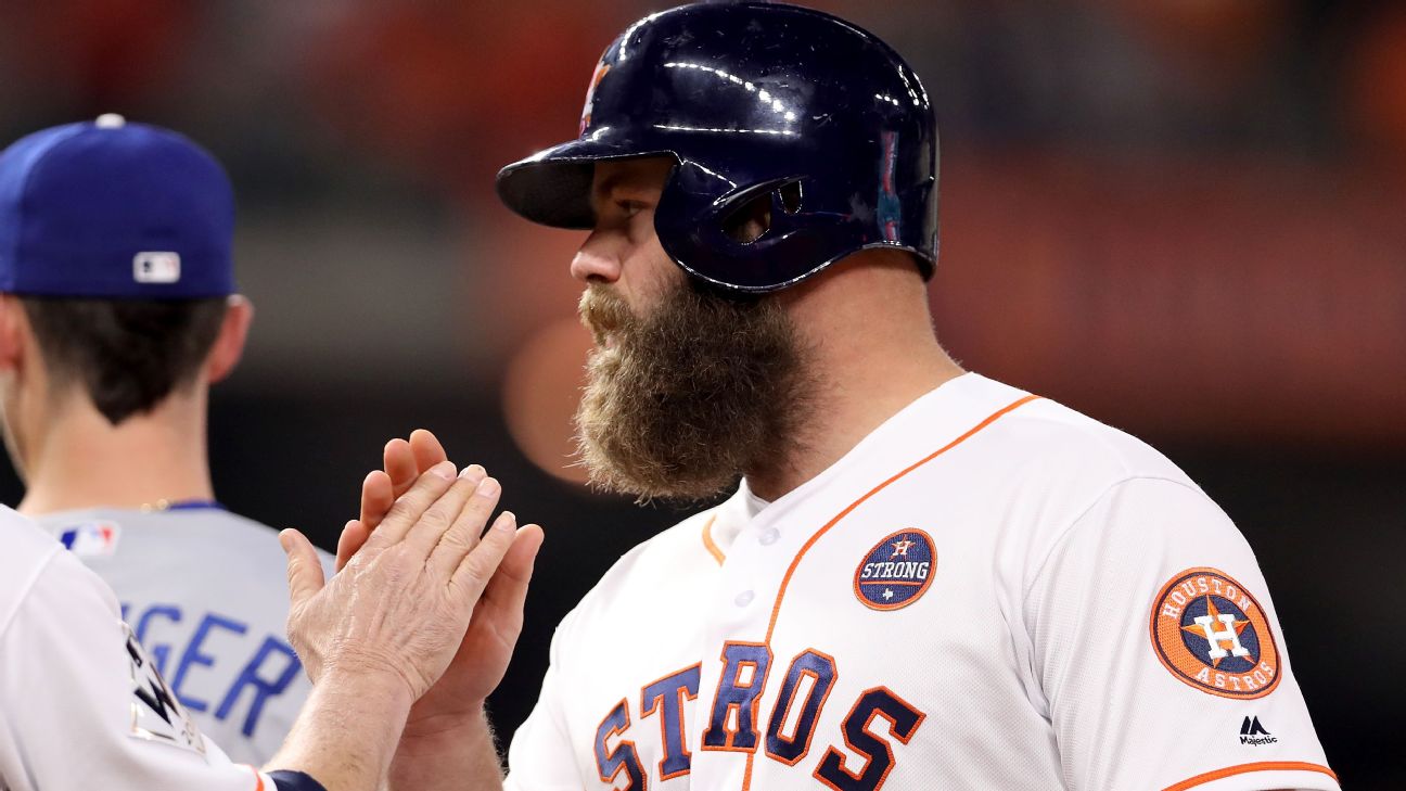 Astros' Evan Gattis goes from janitor to World Series champ - ESPN