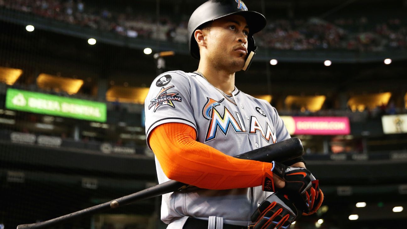 ESPN on X: He led MLB in HRs, RBIs, extra-base hits & slugging  percentage. Giancarlo Stanton is your National League MVP.   / X