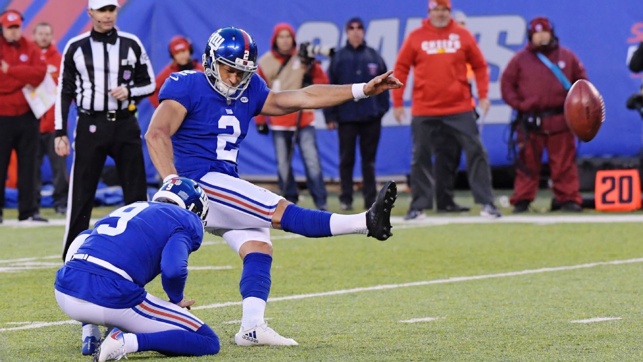 Sources Giants releasing Pro Bowl kicker Aldrick Rosas ABC7 New York