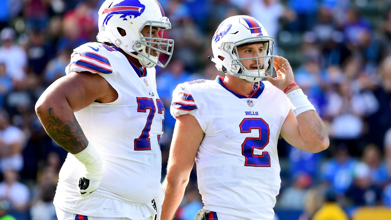 Chargers pick off Nathan Peterman 5 times in blowout win over Bills – The  Denver Post