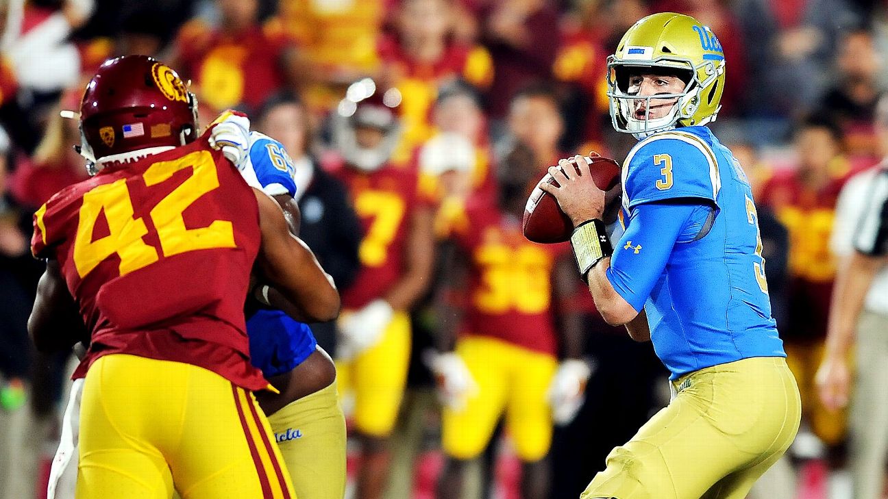 Josh Rosen of UCLA Bruins, Sam Darnold of USC Trojans both entering NFL  draft - ESPN