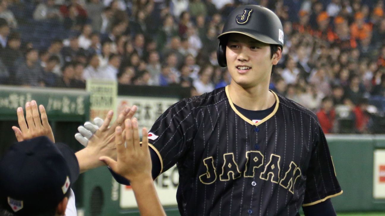 Shohei Ohtani Japan National Baseball Jersey in 2023  Nationals baseball,  Baseball jerseys, Jersey design