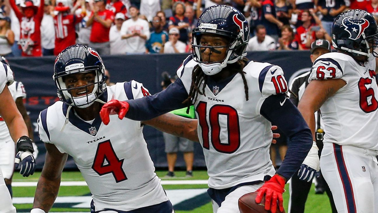 Deshaun Watson and DeAndre Hopkins lead Texans past Chiefs - Los Angeles  Times