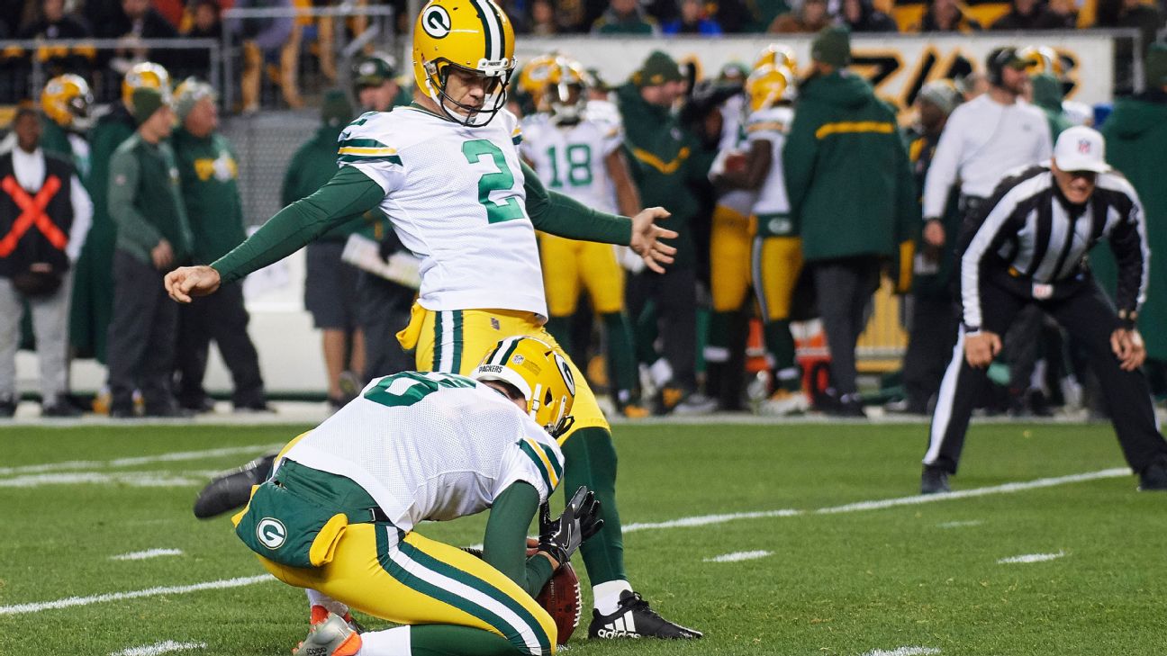 Kicker Mason Crosby, Packers reach a 3-year deal, per agent