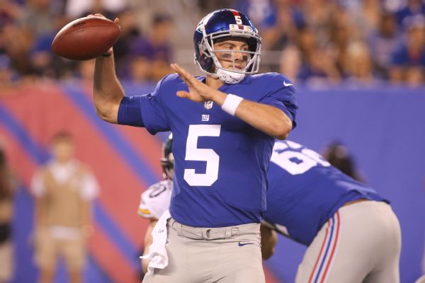 Sources: Giants QB Davis Webb will remain inactive vs. Raiders