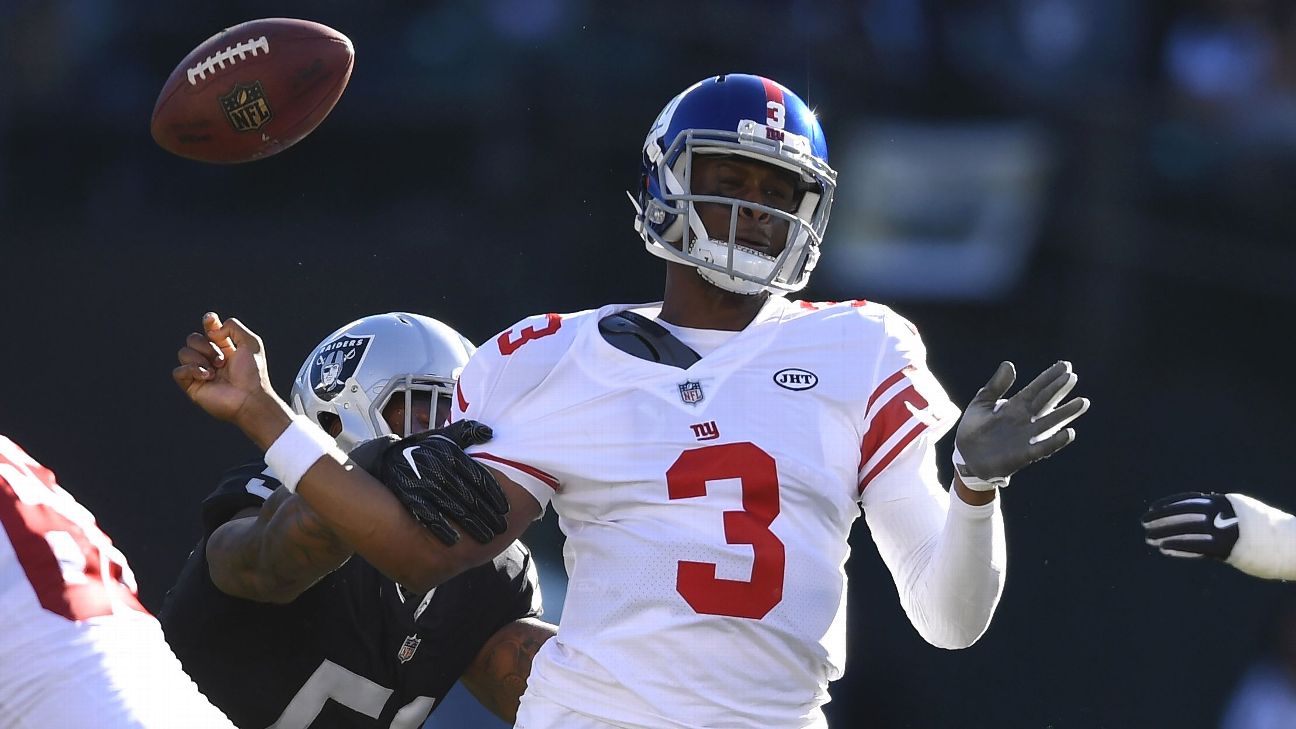 Geno Smith replaces Eli Manning, becomes New York Giants' first