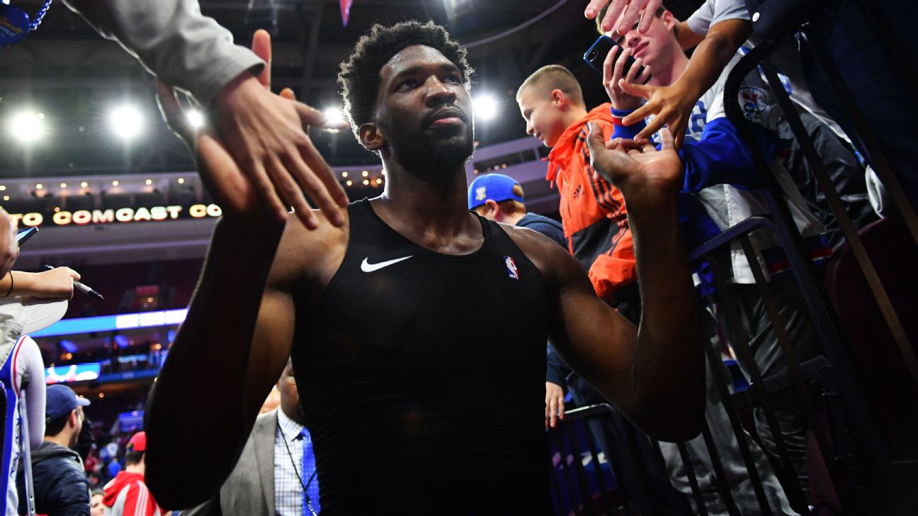 Philadelphia 76ers Joel Embiid is bringing his team to life