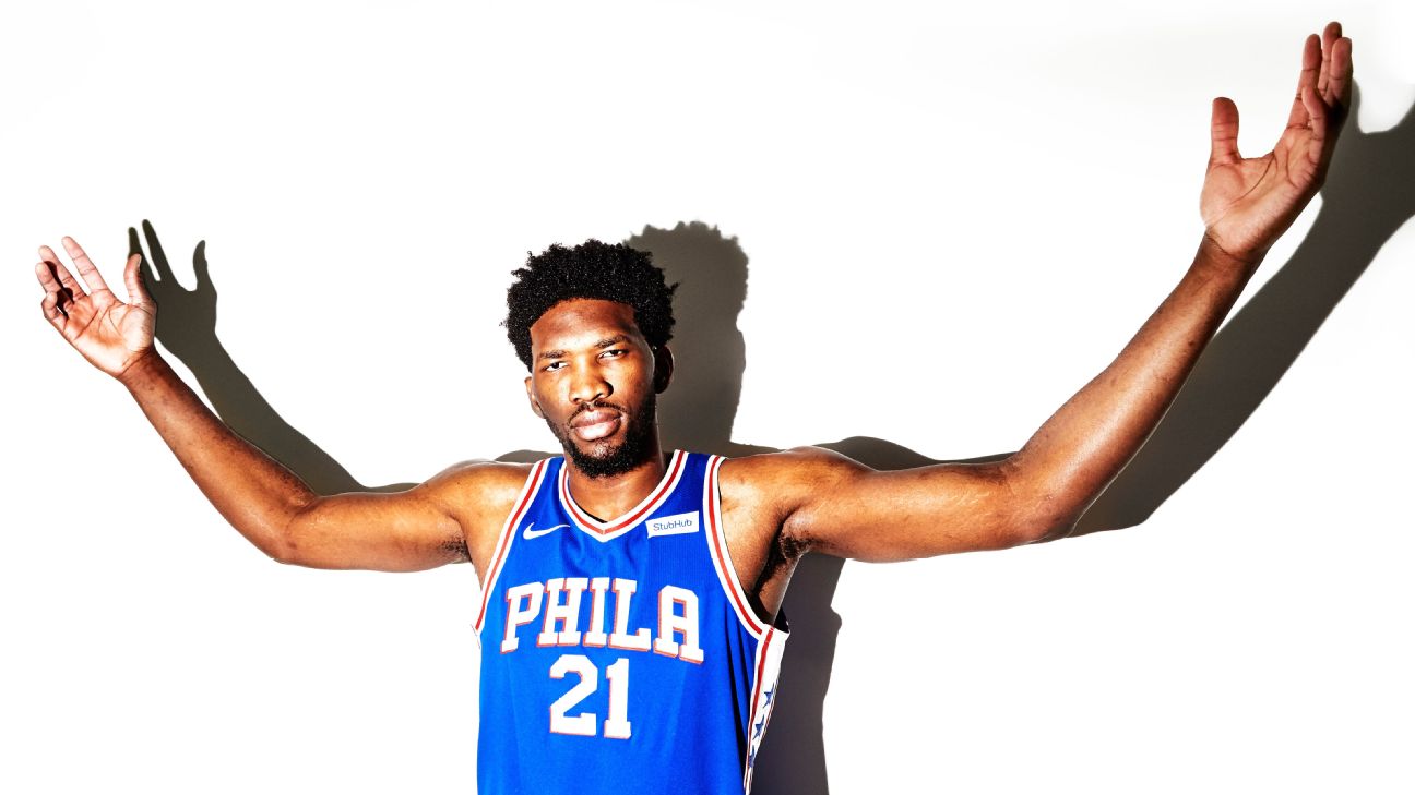 Ultra Game Maglia Uomo NBA Joel Embiid – Colori Squadra, Taglia XL – Abbigliamento Ufficiale Basket