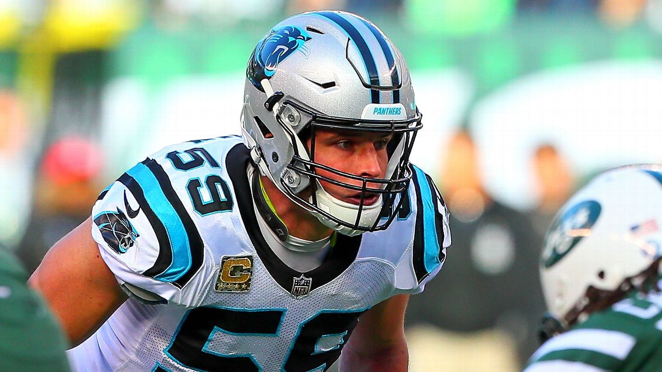 Luke Kuechly only Panther selected to Pro Bowl