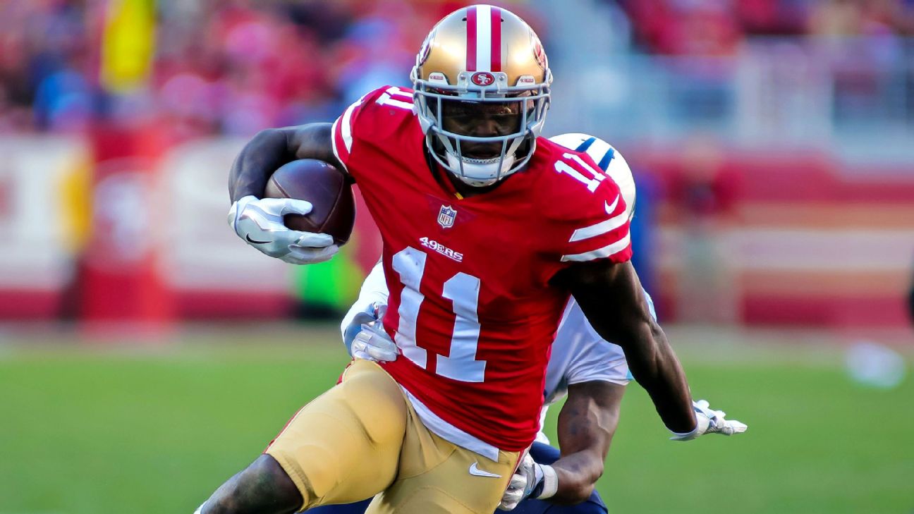 49ers WR Marquise Goodwin says his wife encouraged him to play on Sunday