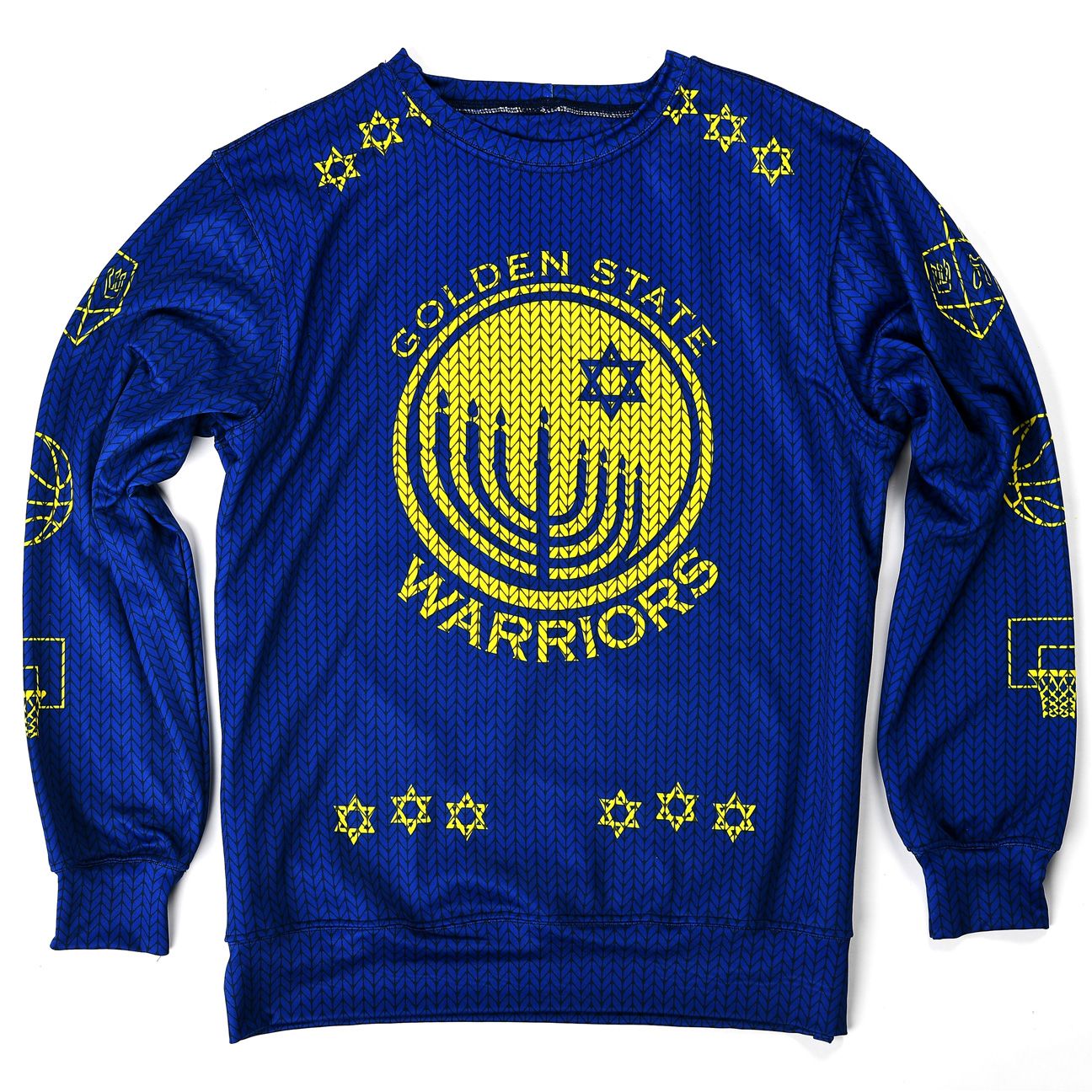 warriors ugly sweater