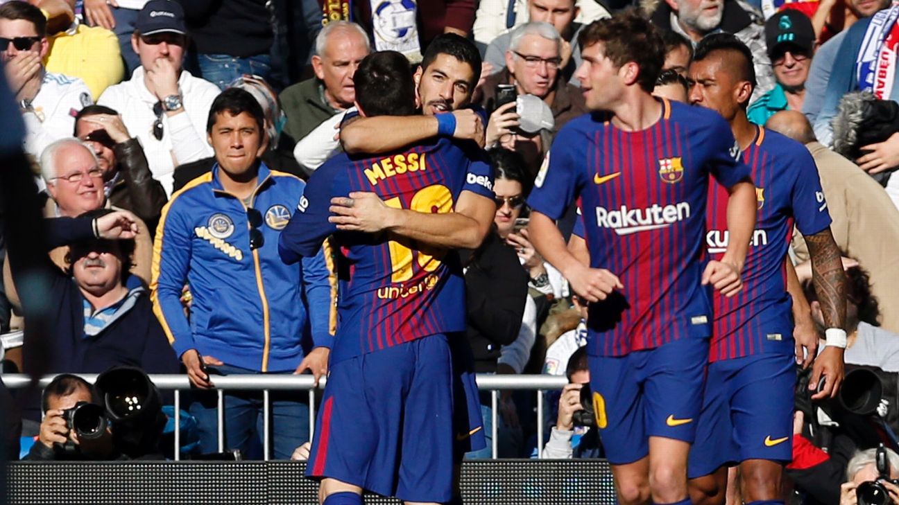 Real Madrid fan at Bernabeu caught CELEBRATING Lionel Messi's