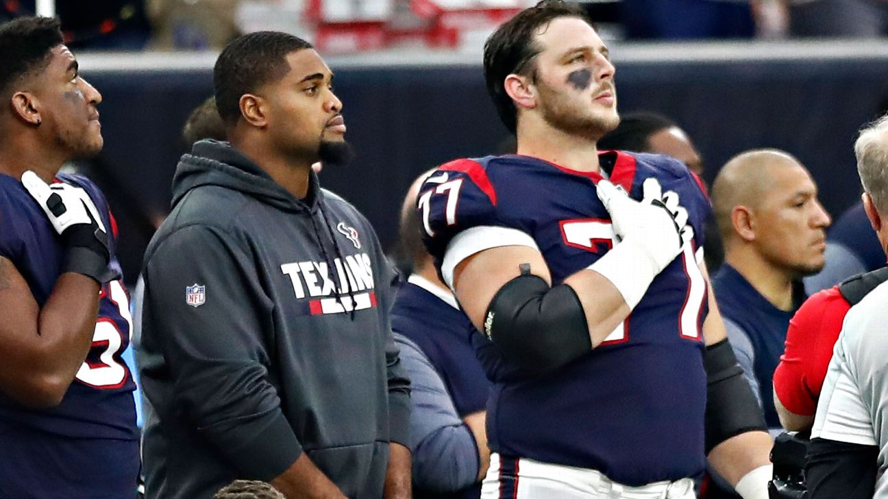 Cancer survivor David Quessenberry of Houston Texans makes NFL
