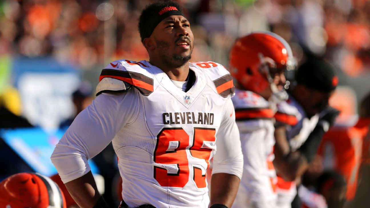 New York Jets preparing to face Cleveland Browns No. 1 overall pick Myles  Garrett in his debut